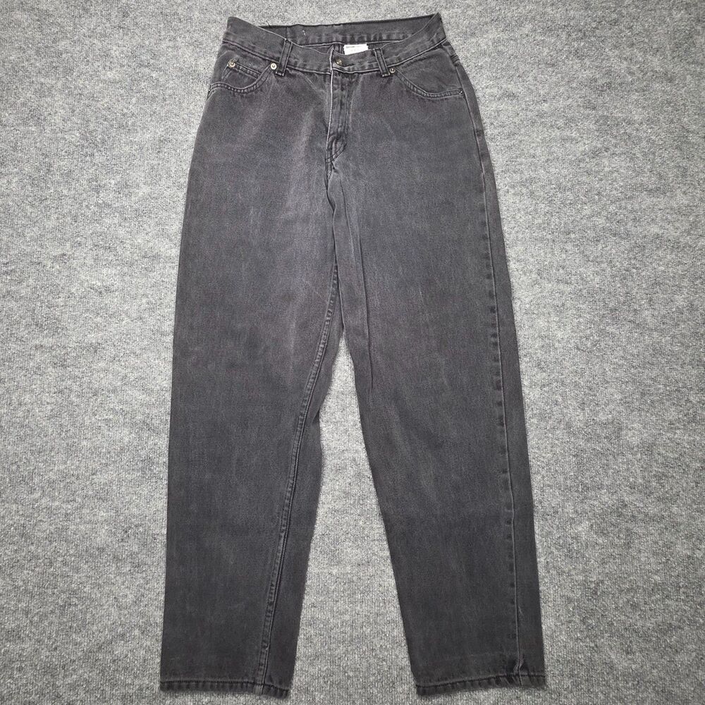 VTG Britannia Baggy Jeans Men’s 30x32 Black Stone Wash Denim Vintage 90s